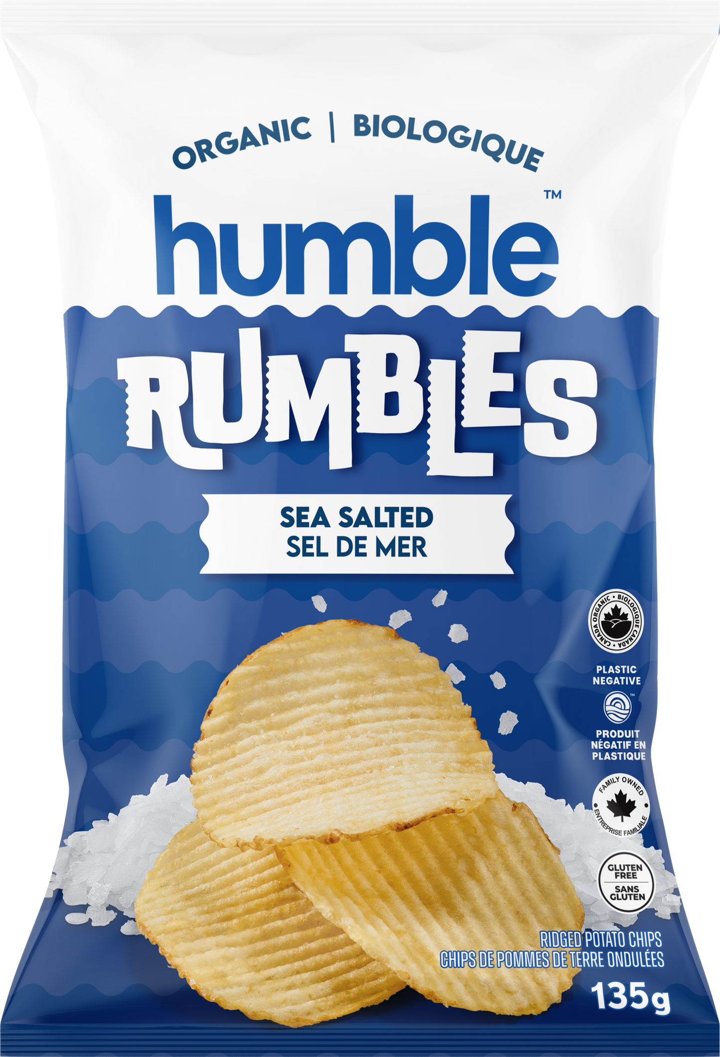 Organic Humble Potato Chips - Sea Salt (Rumbles) 🇨🇦