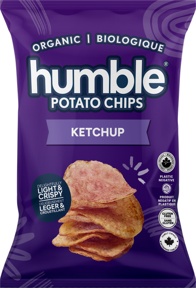 Organic Humble Potato Chips - Ketchup (Light & Crispy) 🇨🇦