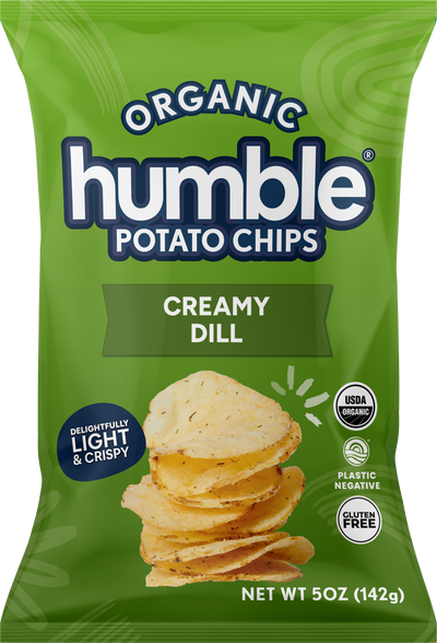 Organic Humble Potato Chips - Creamy Dill (Light & Crispy) 🇨🇦