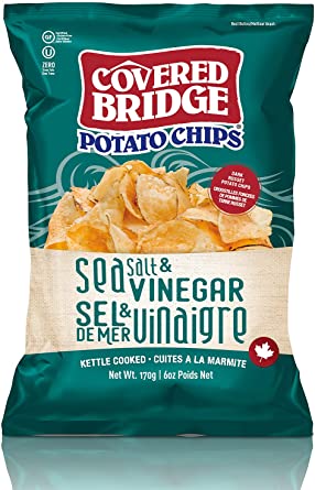 Sea Salt & Vinegar Chips - Covered Bridge 🇨🇦