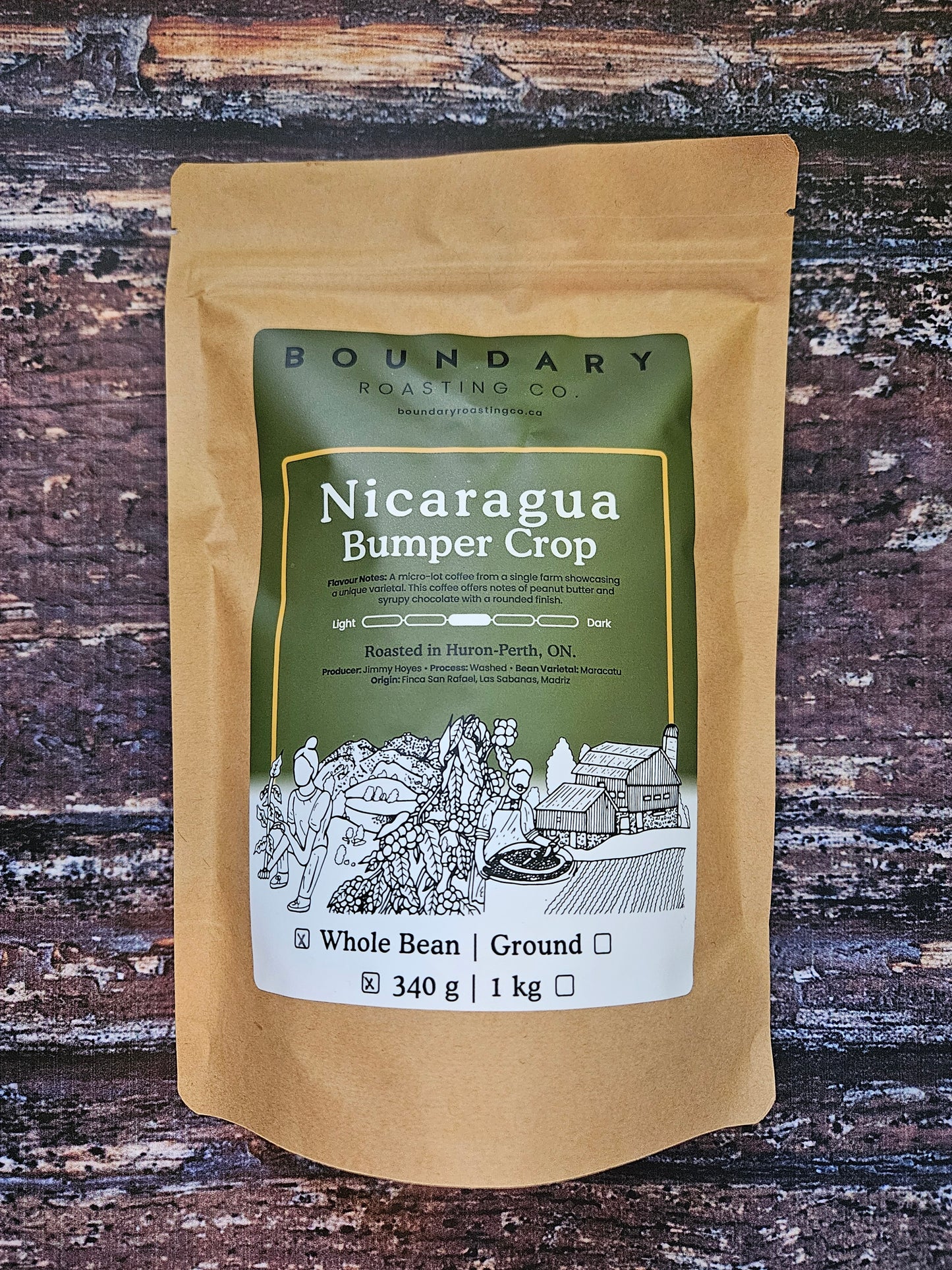 Boundary Roasting Co - Nicaragua, Bumper Crop  (340g)