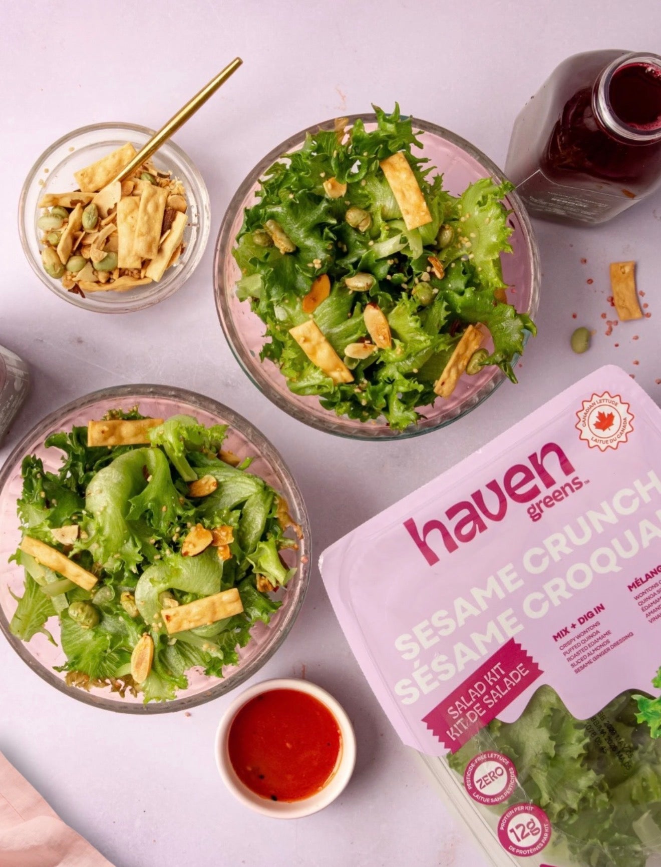 Haven Greens - Sesame Crunch Salad Kit