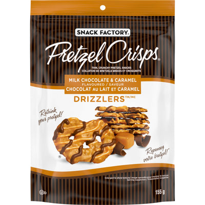 Pretzel Crisps - Milk Chocolate & Carmel Drizzlers