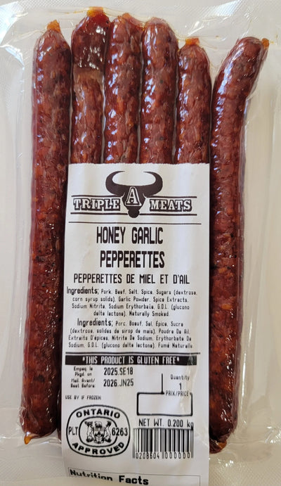 Honey Garlic Pepperstix (200g) - Triple A meats